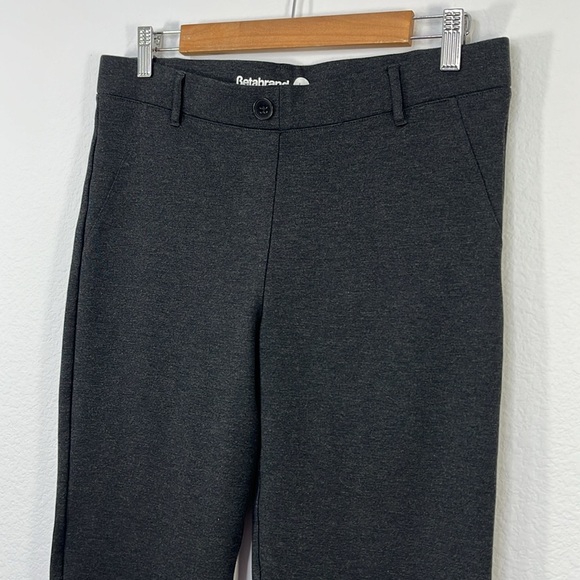 Betabrand Straight-Leg Classic Dress Pant Yoga Pant Charcoal Grey size Large - Picture 3 of 13